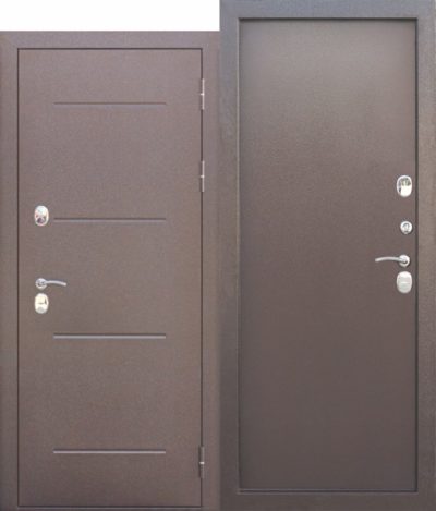 Входная дверь c ТЕРМОРАЗРЫВОМ 11 см ISOTERMA Медный антик Металл-Металл