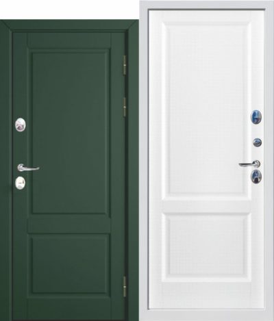 Входная дверь c ТЕРМОРАЗРЫВОМ 12,5 см ISOTERMA Эмаль ral 6020/9003